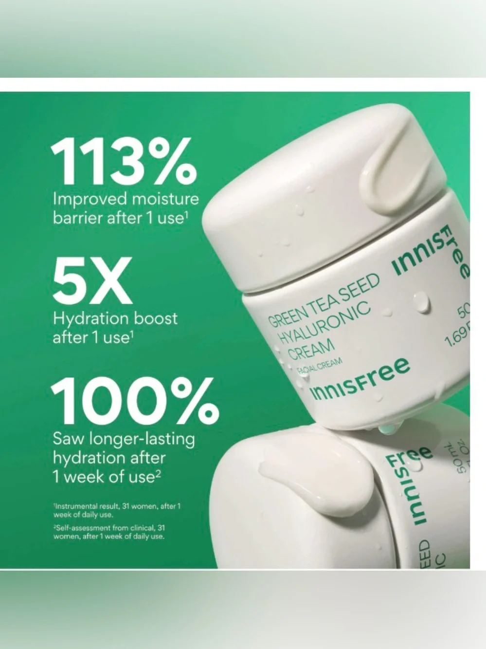 Innisfree Green Tea Seed Hyaluronic Cream –